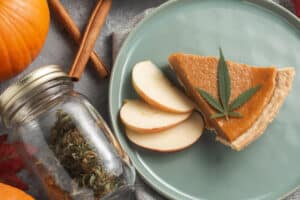 cannabis pumpkin pie dessert
